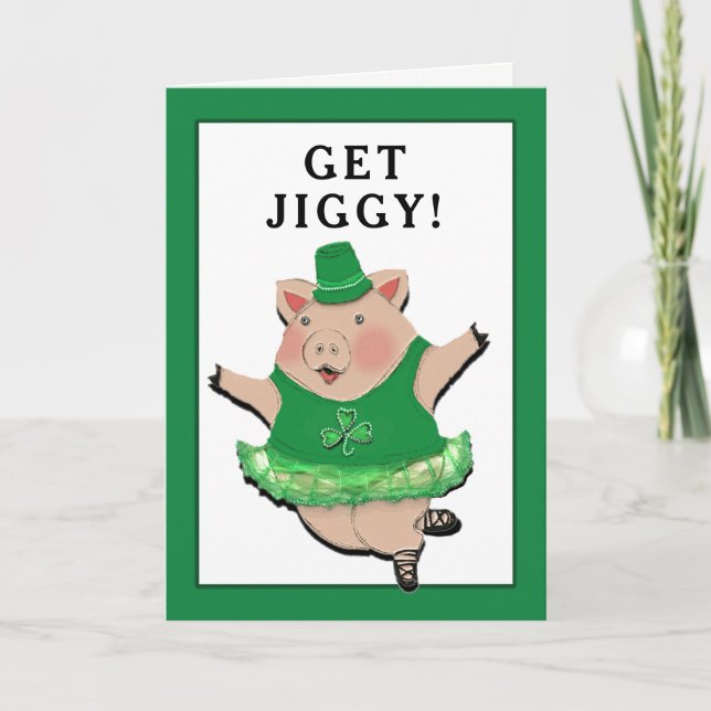 Rolig St. Patrick's Day Kort (Framsida)
