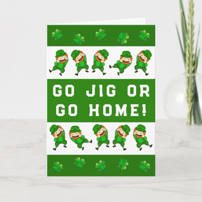 Rolig St. Patrick's Day Kort (Framsida)