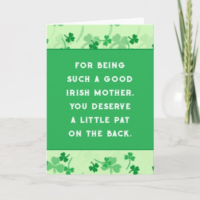 Rolig St. Patrick's Day Kort (Framsida)