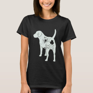 Rolig St. Patricks Day Labrador Retriever Shamrock T Shirt