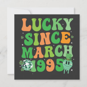 Rolig St Patricks Day Lucky Sedan Mars 1995 Inbjudningar