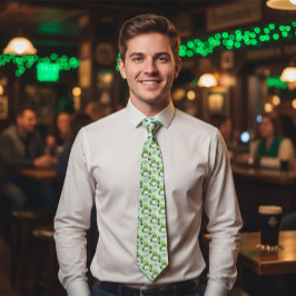 Rolig St. Patrick's Day Lucky Slipsklöver Slips