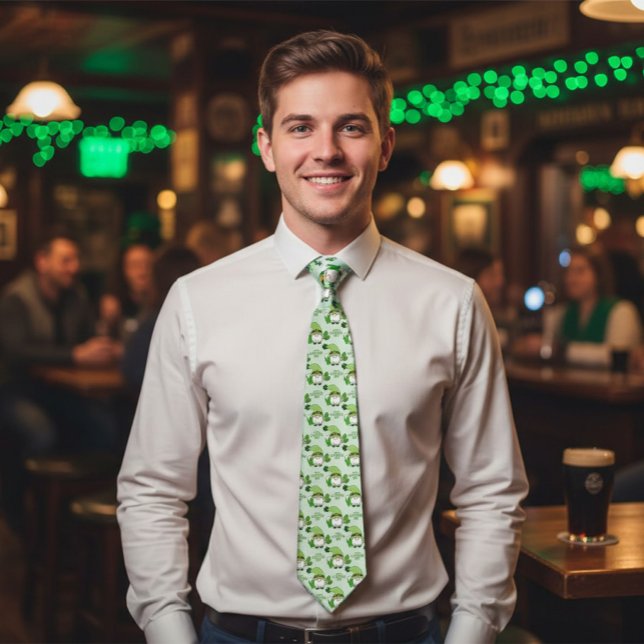 Rolig St. Patrick's Day Lucky Slipsklöver Slips (Skapare uppladdad)