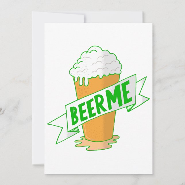rolig st patricks day öl åt mig inbjudningar (Framsida)