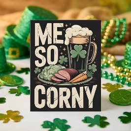 Rolig St Patricks Day Ölkort Julkort