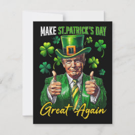 Rolig St. Patricks Day-parodi  Julkort