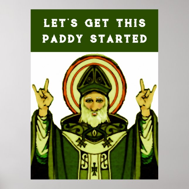 Rolig St. Patrick's Day Poster (Framsidan)