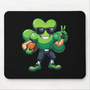 Rolig St Patrick's Day Shamrock Spelar Fotboll Gif Musmatta