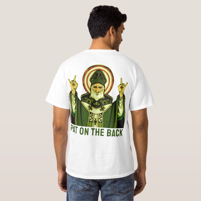 Rolig St Patrick's Day T Shirt (Hel baksida)