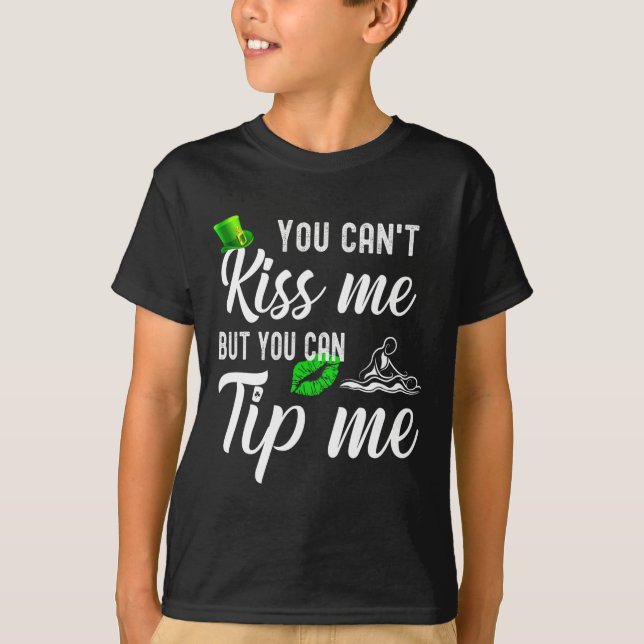 Rolig St Patricks Day T-shirt Mage Terapeut Män Kv (Framsida)