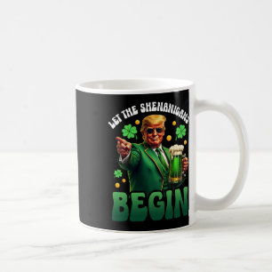 Rolig St Patricks Day Trump Låt Prylfilster Vara Kaffemugg