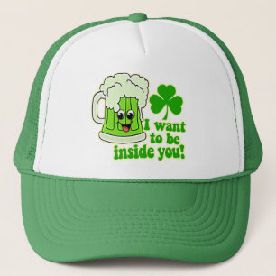 Rolig st patricks daygröntöl truckerkeps