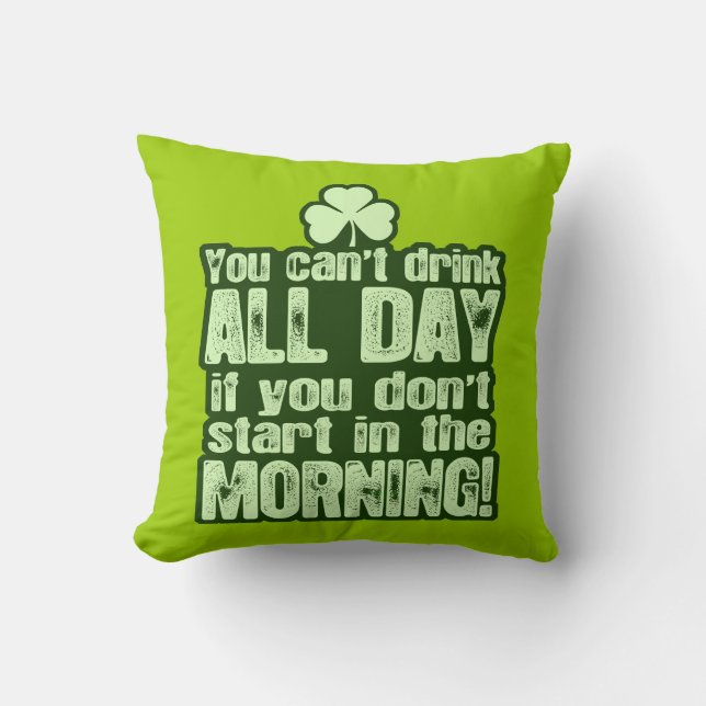 Rolig st patrick's dayirländare kudde (Framsida)
