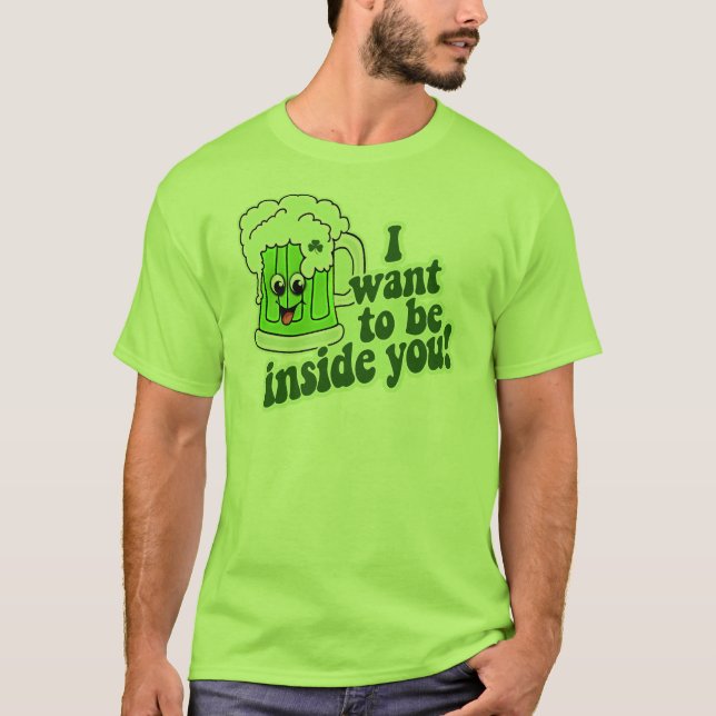 Rolig st patricks dayirländare t shirt (Framsida)