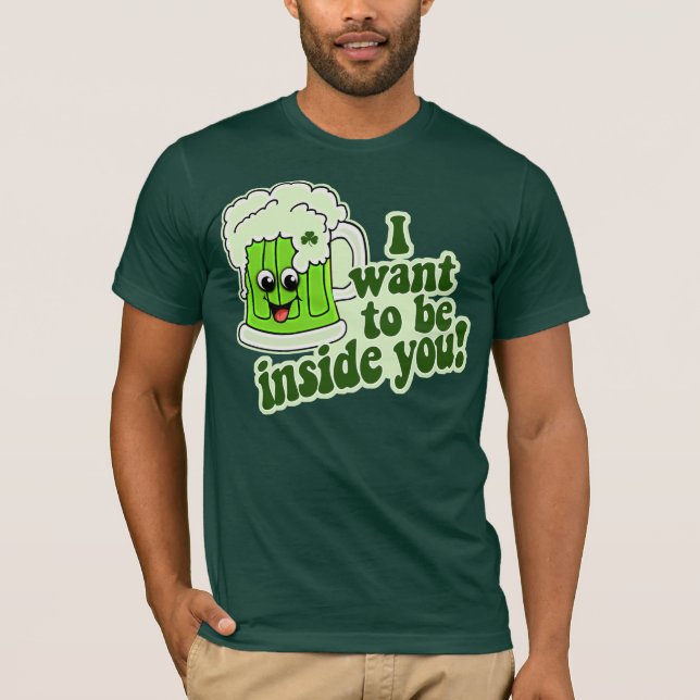 Rolig st patricks dayirländare t-shirt (Framsida)