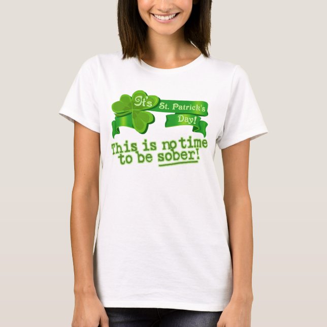 Rolig st patricks dayirländare tee shirt (Framsida)