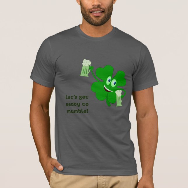 Rolig st patricks dayskjorta t shirt (Framsida)