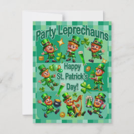 Rolig St. Patricksdag Adorable "Partygnomar"