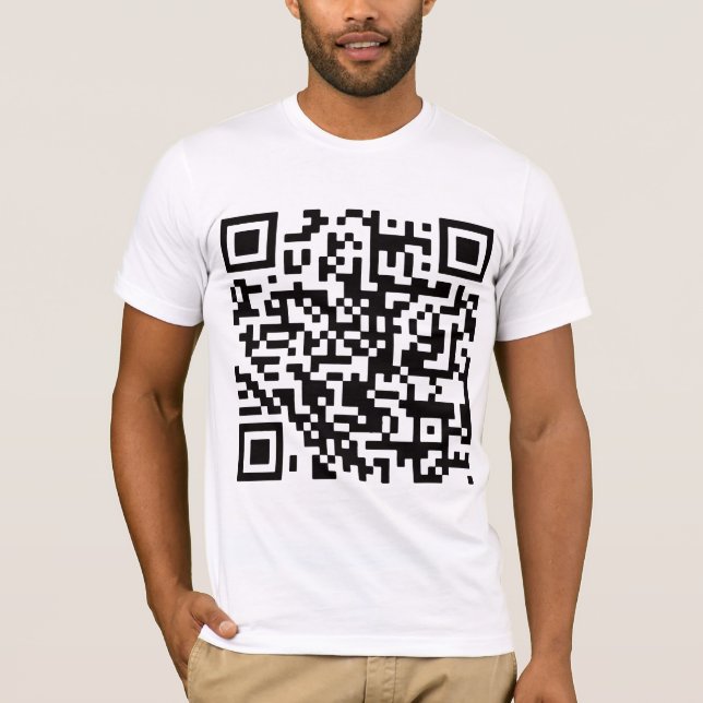 Rolig stackrulle QR kodifierar T-tröja Tee Shirt (Framsida)