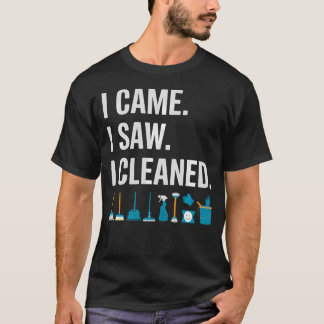 Rolig Städhjältar Jag Kom Såg Städat Dammsugning T Shirt