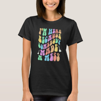 Rolig STÄDNING Crews Skolväktare Uppstädningsteam T Shirt