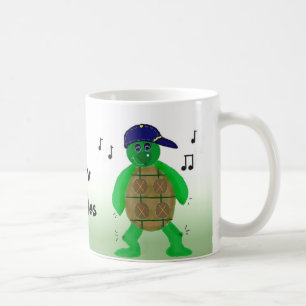 Rolig stående sköldpadda kaffemugg