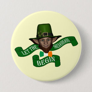 Rolig ståhejst patrick's day knapp