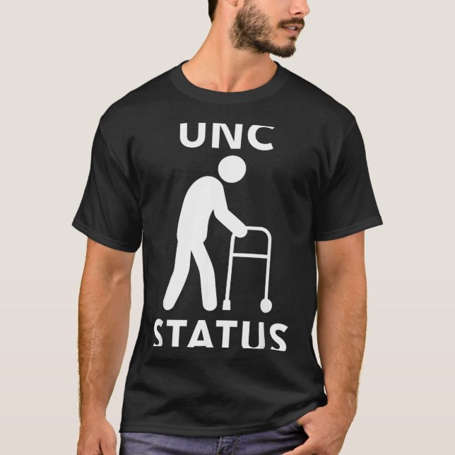 Rolig status för gamla människor meme t shirt (Framsida)