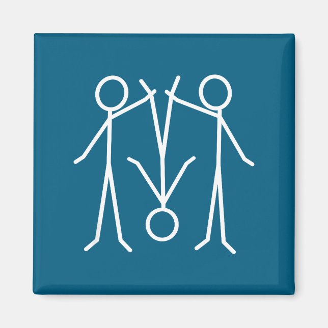 Rolig Stavfigur  Magnet (Framsidan)