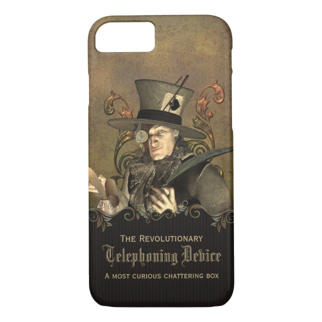 Rolig Steampunk tokig Hatter Case-Mate iPhone Skal (Baksida)