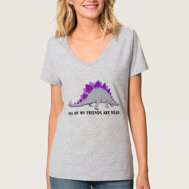 Rolig Stegasaurus T-tröja T-shirt (Framsida)