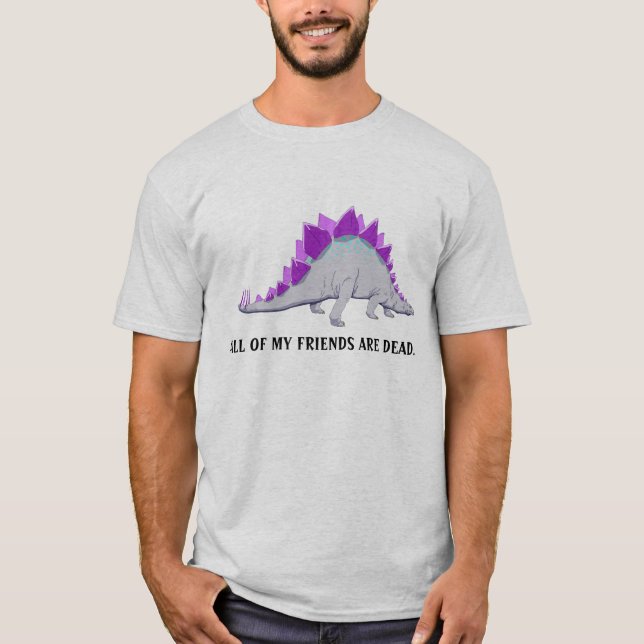 Rolig Stegasaurus T-tröja Tee (Framsida)