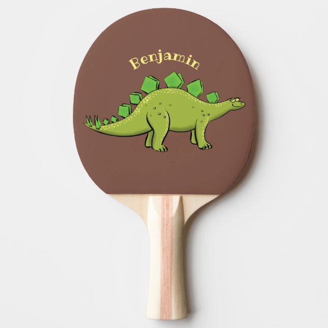 Rolig stegosaurus dinosaurserie pingisracket (Framsidan)