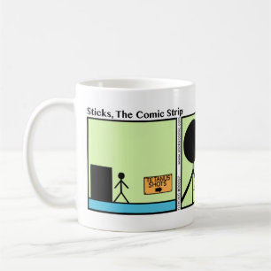 Rolig stelkramp skjuten Stickman mugg - 097