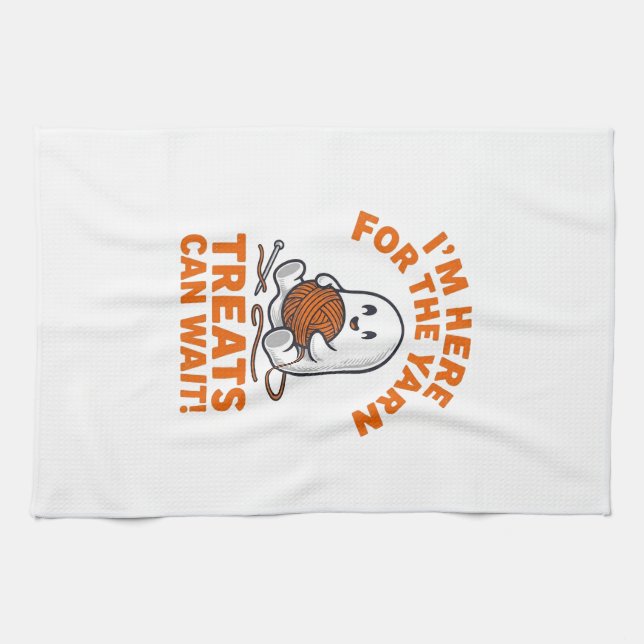 Rolig stickande spökvintagegravyrdesign_1 kökshandduk (Horisontell)