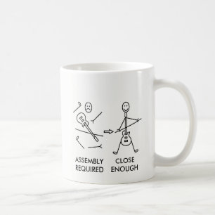 Rolig Stickman gitarrenhet Kaffemugg