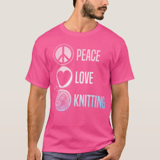 Rolig Stickningskonst För Kvinnor Män Sticka Garn T Shirt