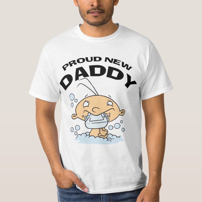 Rolig stolt ny pappaT-tröja Tröja (Framsida)