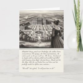 Rolig Stolthet och fördom Jane Austen Kort