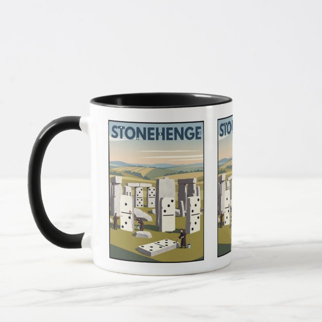 Rolig Stonehenge-kaffekopp Mugg (Vänster)