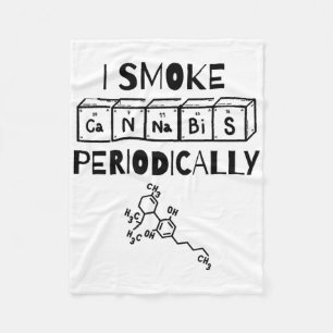 Rolig Stoner Dag Periodiska Systemet Vetenskap Thc Fleecefilt