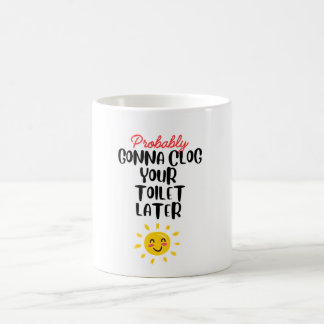 Rolig stoppa toaletten kaffemugg
