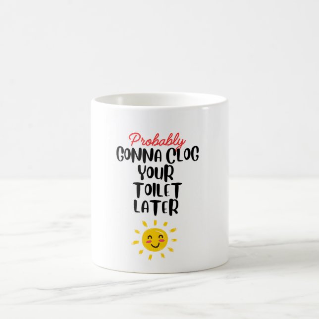 Rolig stoppa toaletten  kaffemugg (Center)