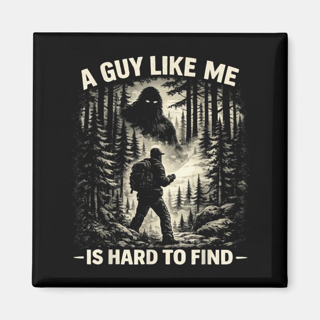 Rolig Stor Fot Sten En Kille Som är Svår Att Hitta Magnet (Framsidan)