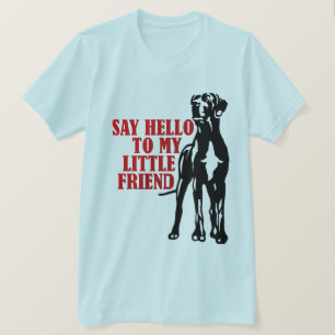 Rolig stor Great Dane Herrmode T Shirt