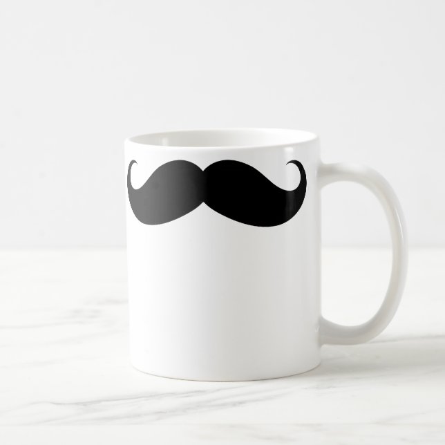 Rolig stor mustaschmugg kaffemugg (Höger)
