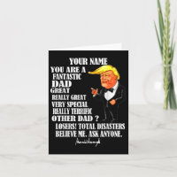 Rolig Stor Pappa Donald Trump Fars Dag Present Tee