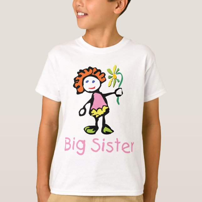 Rolig storasysterT-tröja Tee Shirt (Framsida)
