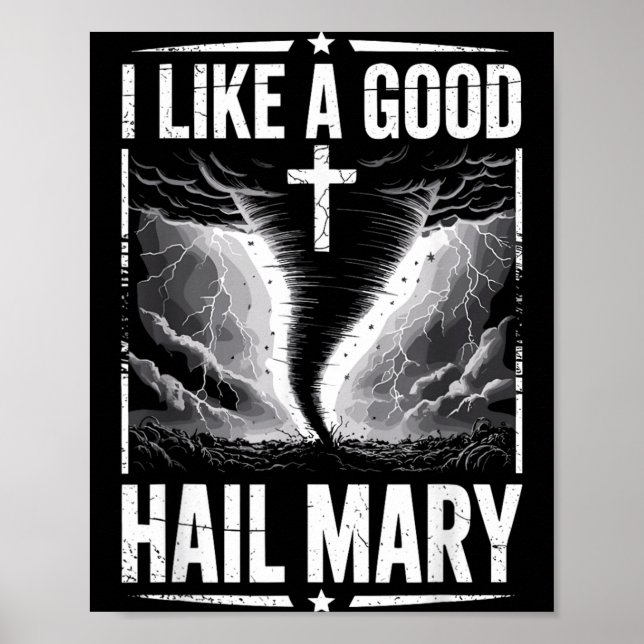 Rolig Stormjägare Kostym Jesus Tro Poster (Framsidan)