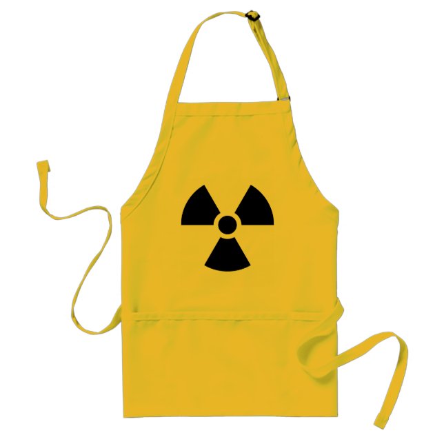Rolig strålnings Trefoil-symbol för kock Förkläde (Framsidan)